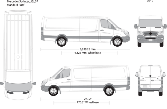2015 Mercedes Sprinter V07 Vehicle Wrap Template