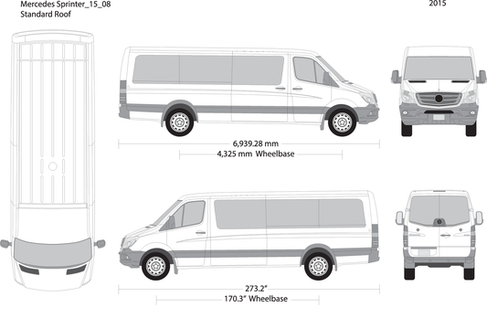 2015 Mercedes Sprinter V08 Vehicle Wrap Template