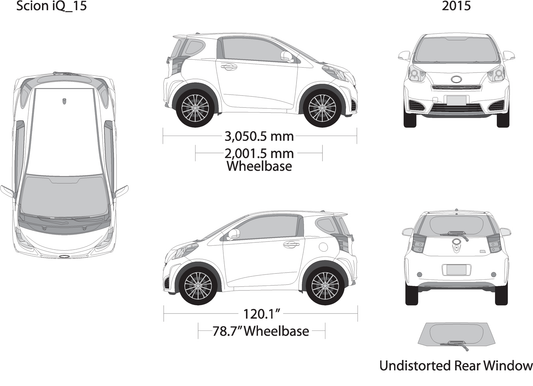 2015 Scion Iq V15 Vehicle Wrap Template