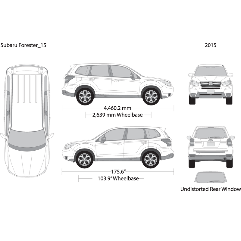 2015 Subaru Forester V15 Vehicle Wrap Template