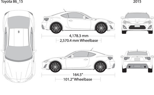 2015 Toyota 86 V15 Vehicle Wrap Template