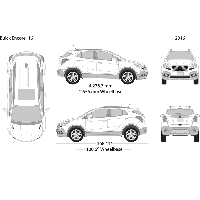 2016 Buick Encore V16 Vehicle Wrap Template