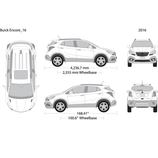 2016 Buick Encore V16 Vehicle Wrap Template
