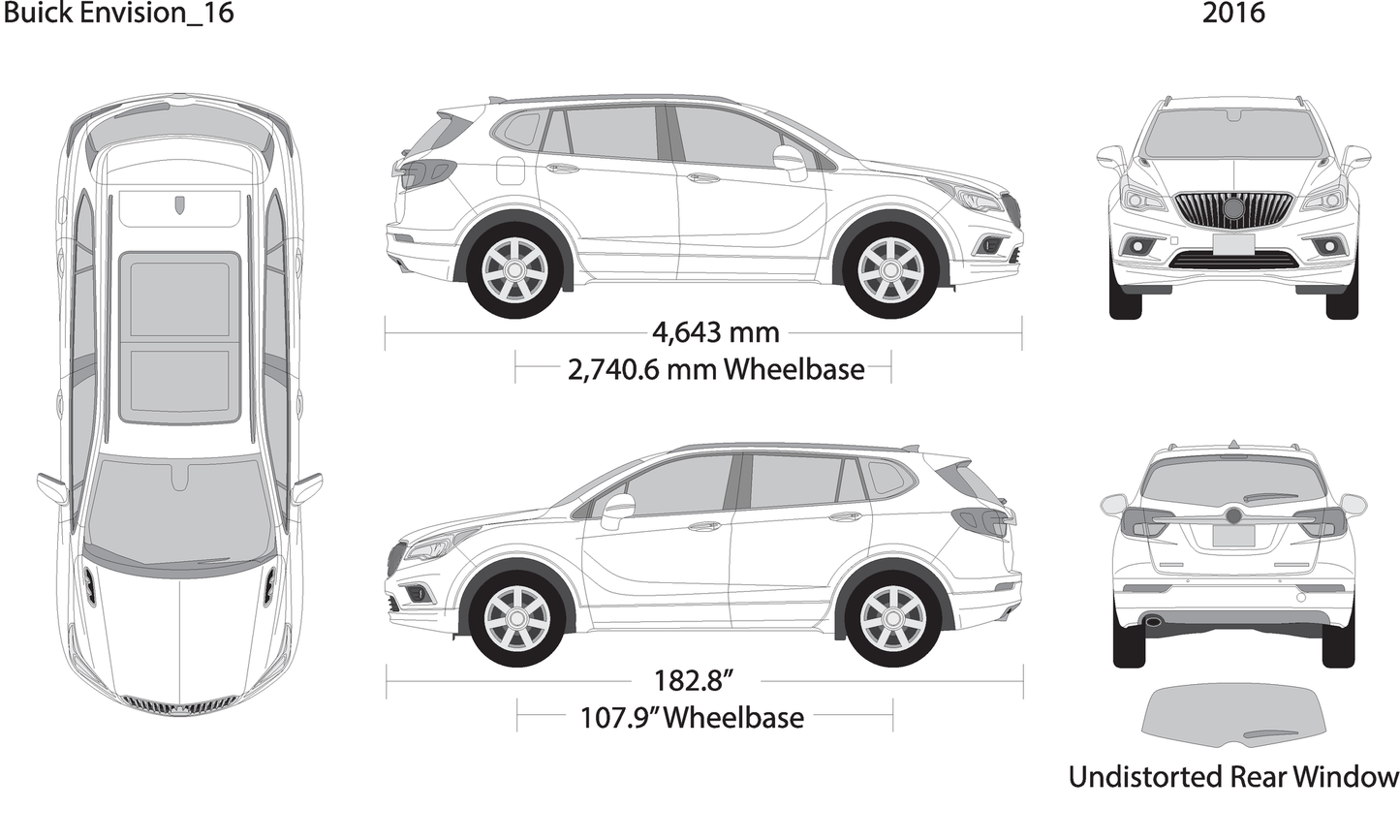 2016 Buick Envision V16 Vehicle Wrap Template