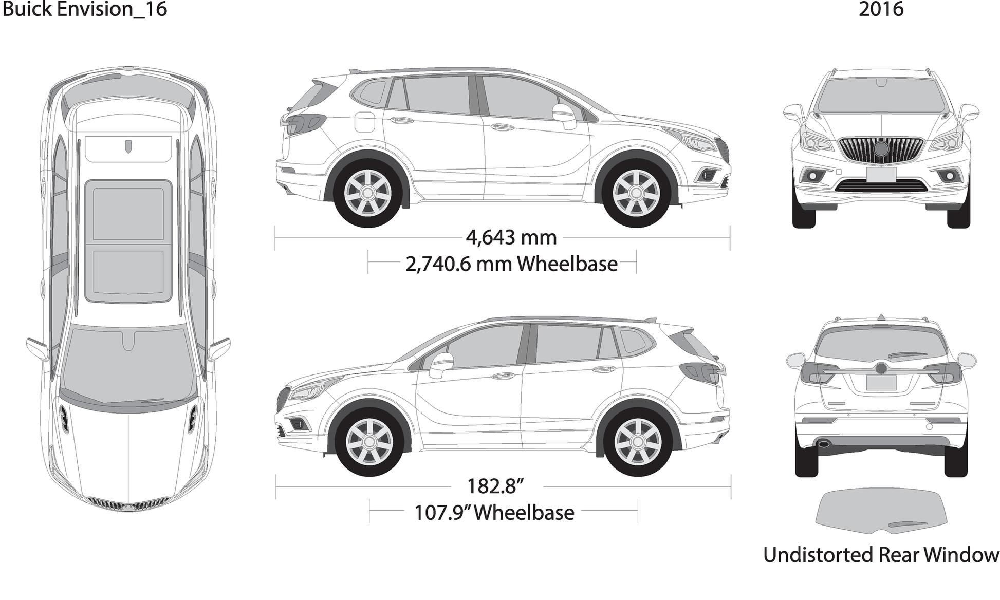 2016 Buick Envision V16 Vehicle Wrap Template