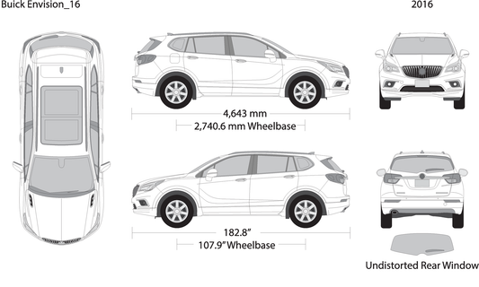 2016 Buick Envision V16 Vehicle Wrap Template