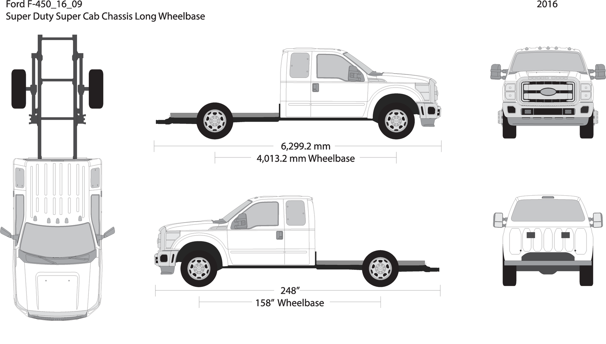 2016 Ford F 450 V09 Vehicle Wrap Template