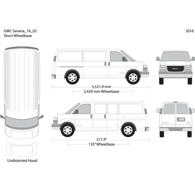 2016 Gmc Savana V02 Vehicle Wrap Template