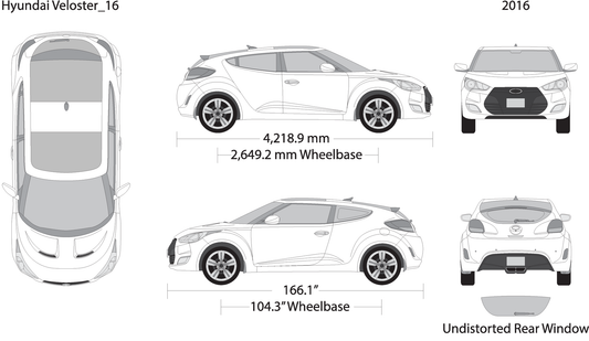 2016 Hyundai Veloster V16 Vehicle Wrap Template