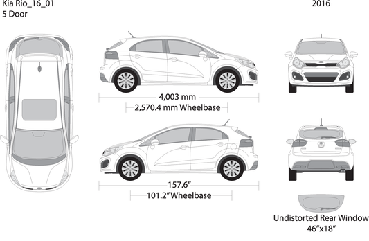 2016 Kia Rio5 V01 Vehicle Wrap Template