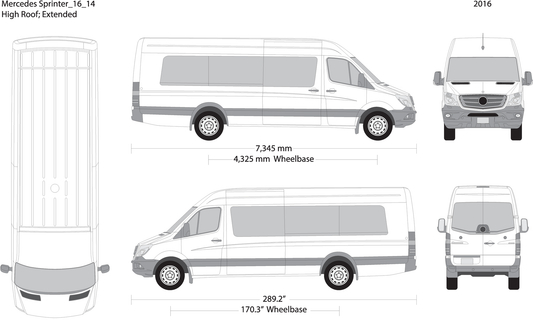 2016 Mercedes Sprinter V14 Vehicle Wrap Template