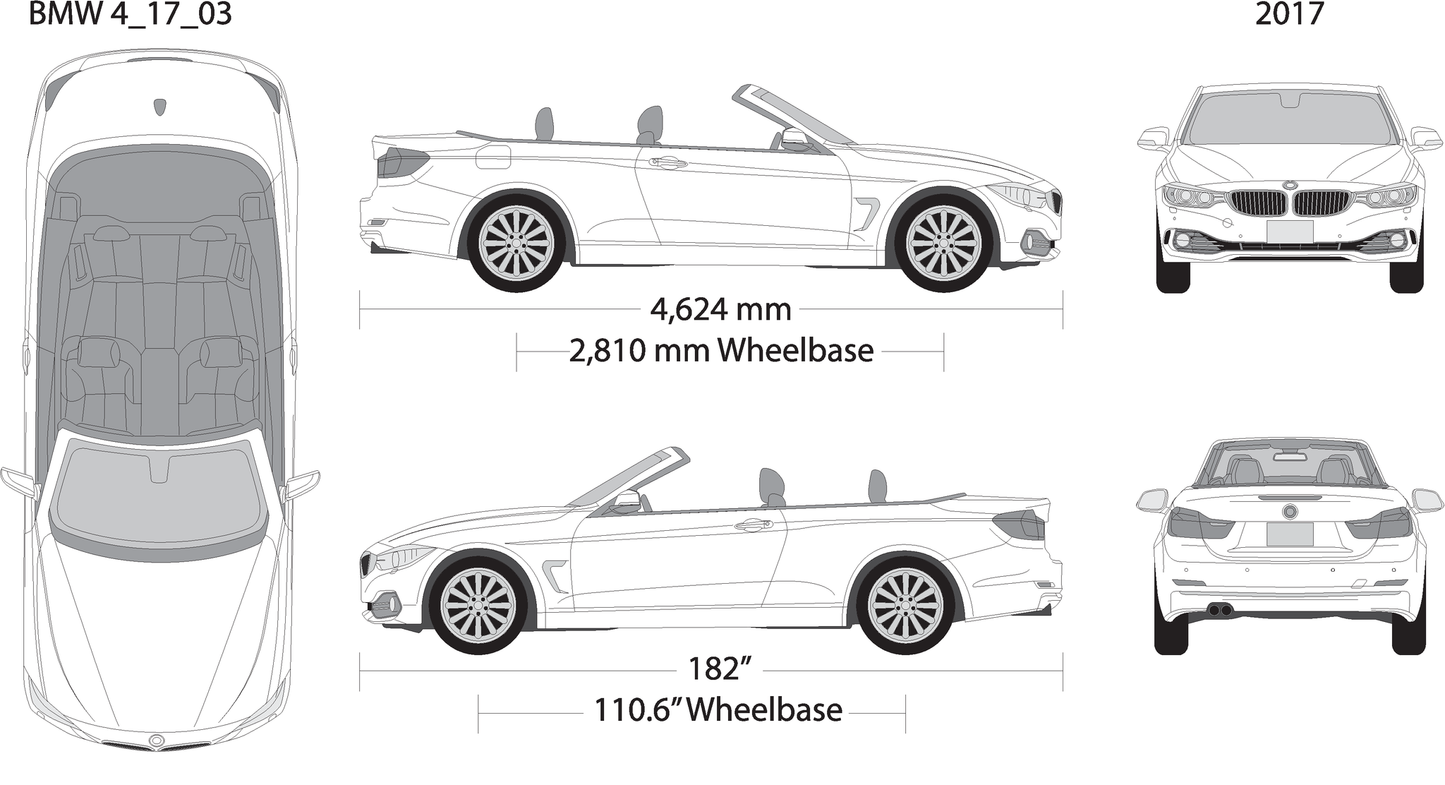2017 Bmw 4 V03 Vehicle Wrap Template