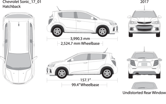 2017 Chevy Sonic V01 Vehicle Wrap Template