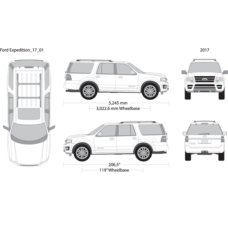 2017 Ford Expedition V01 Vehicle Wrap Template