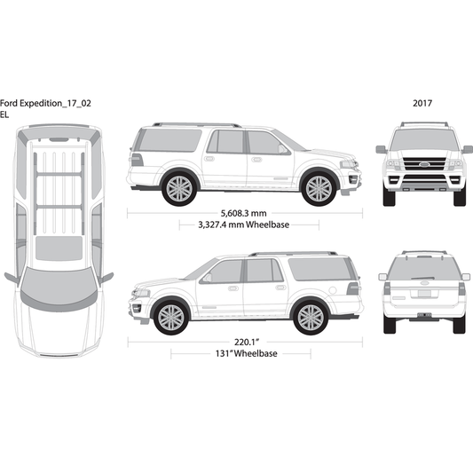 2017 Ford Expedition V02 Vehicle Wrap Template