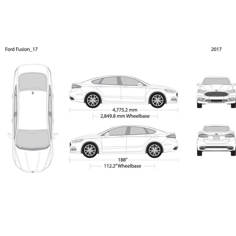 2017 Ford Fusion V17 Vehicle Wrap Template