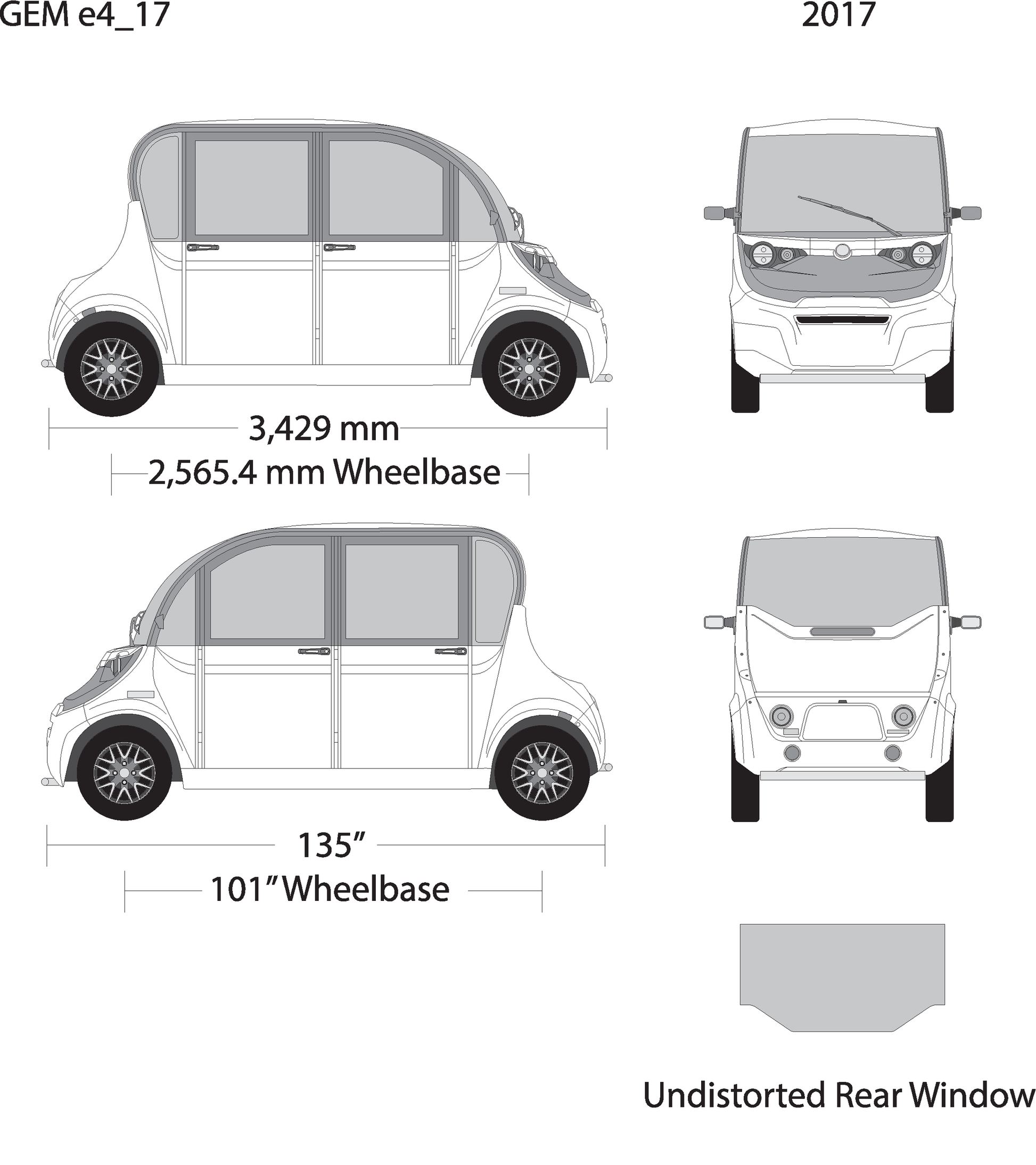 2017 Gem E4 V17 Vehicle Wrap Template