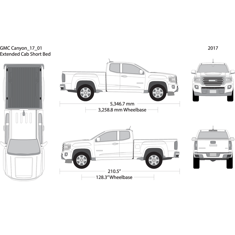 2017 Gmc Canyon V01 Vehicle Wrap Template