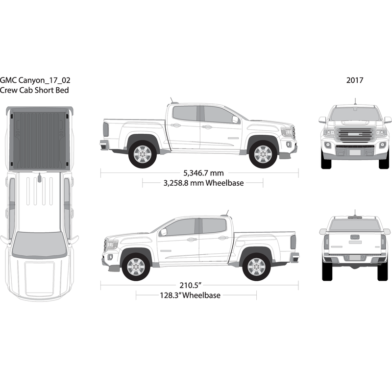2017 Gmc Canyon V02 Vehicle Wrap Template