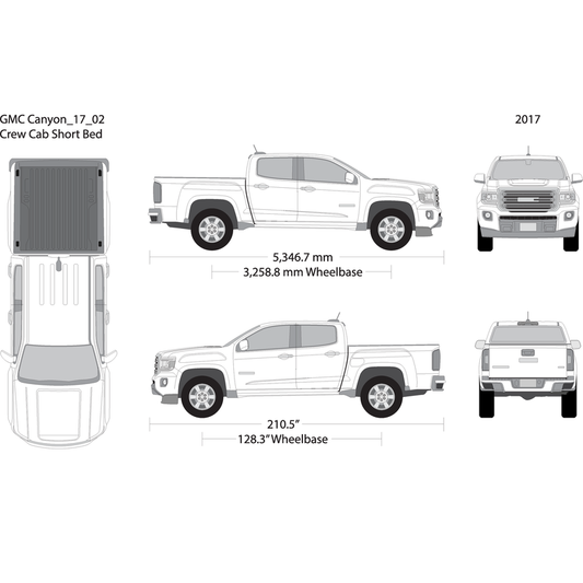 2017 Gmc Canyon V02 Vehicle Wrap Template