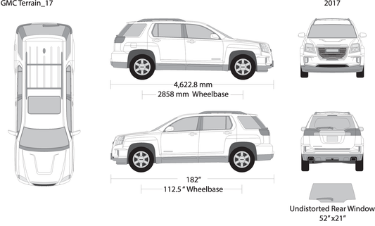 2017 Gmc Terrain V17 Vehicle Wrap Template