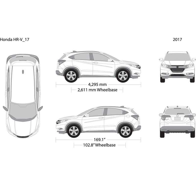 2017 Honda Hr V V17 Vehicle Wrap Template