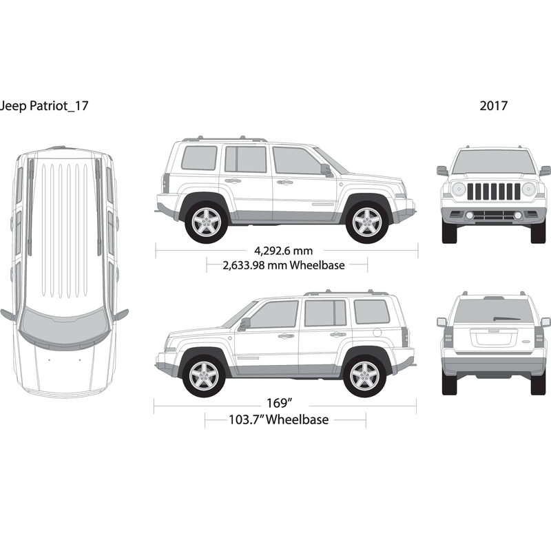 2017 Jeep Patriot V17 Vehicle Wrap Template