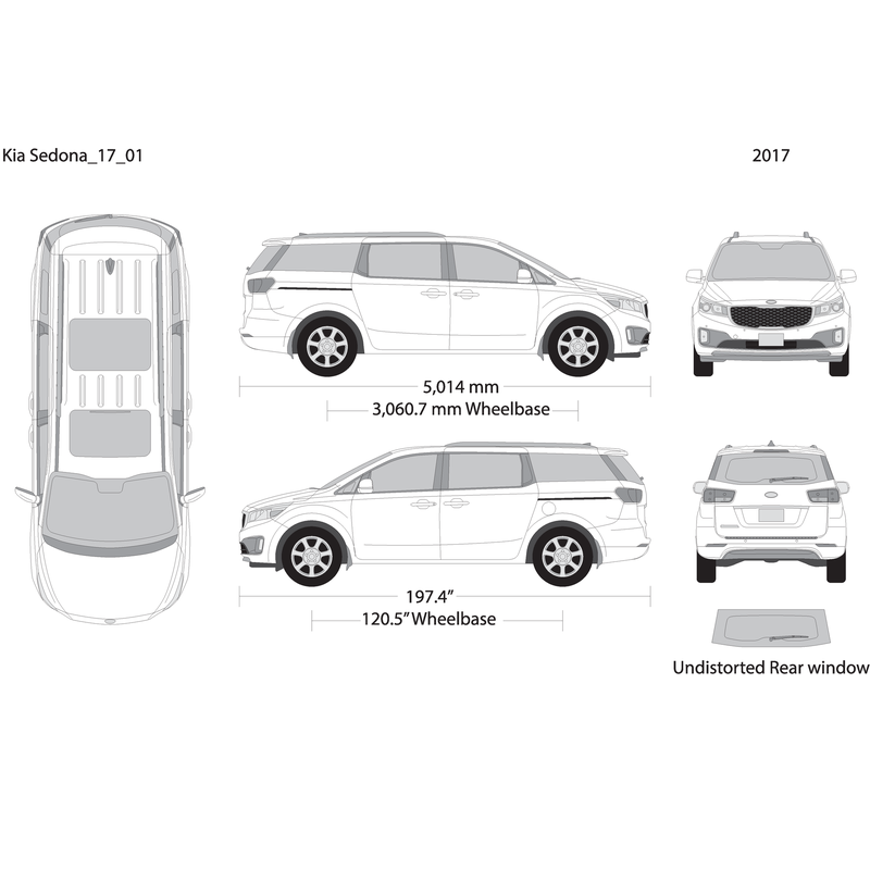 2017 Kia Sedona V01 Vehicle Wrap Template