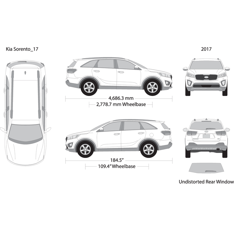 2017 Kia Sorento V17 Vehicle Wrap Template