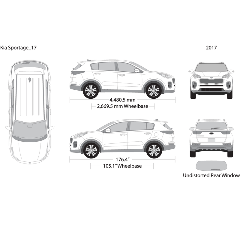 2017 Kia Sportage V17 Vehicle Wrap Template