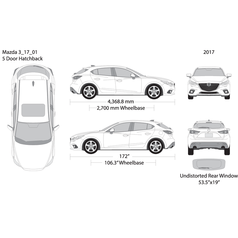 2017 Mazda Mazda 3 Hatchback V01 Vehicle Wrap Template
