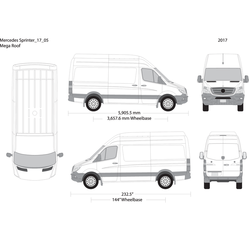 2017 Mercedes Sprinter V05 Vehicle Wrap Template