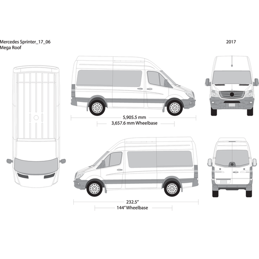 2017 Mercedes Sprinter V06 Vehicle Wrap Template