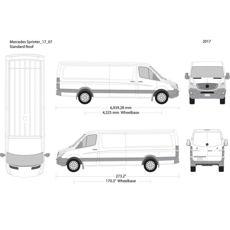 2017 Mercedes Sprinter V07 Vehicle Wrap Template