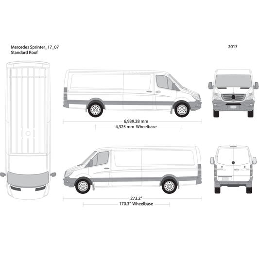 2017 Mercedes Sprinter V07 Vehicle Wrap Template