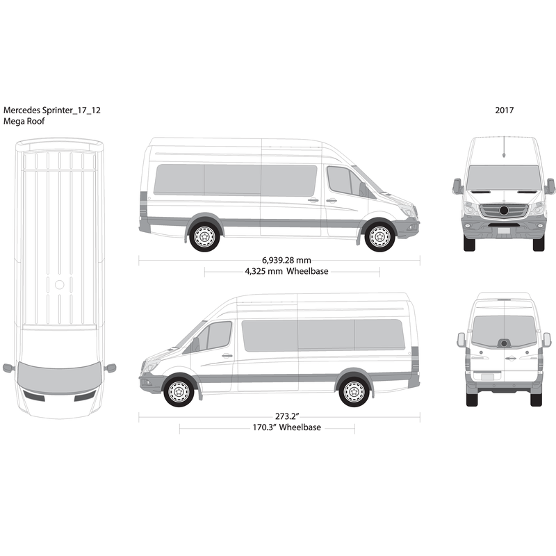 2017 Mercedes Sprinter V12 Vehicle Wrap Template