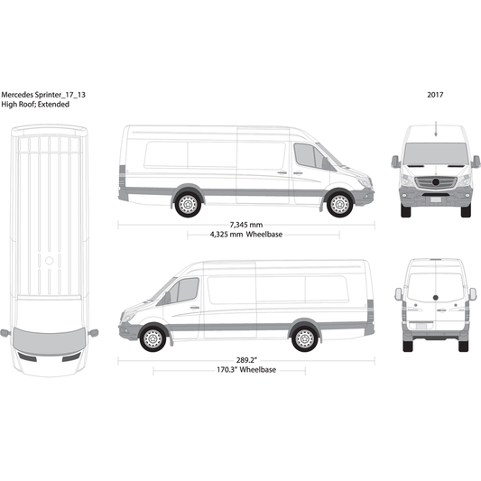 2017 Mercedes Sprinter V13 Vehicle Wrap Template