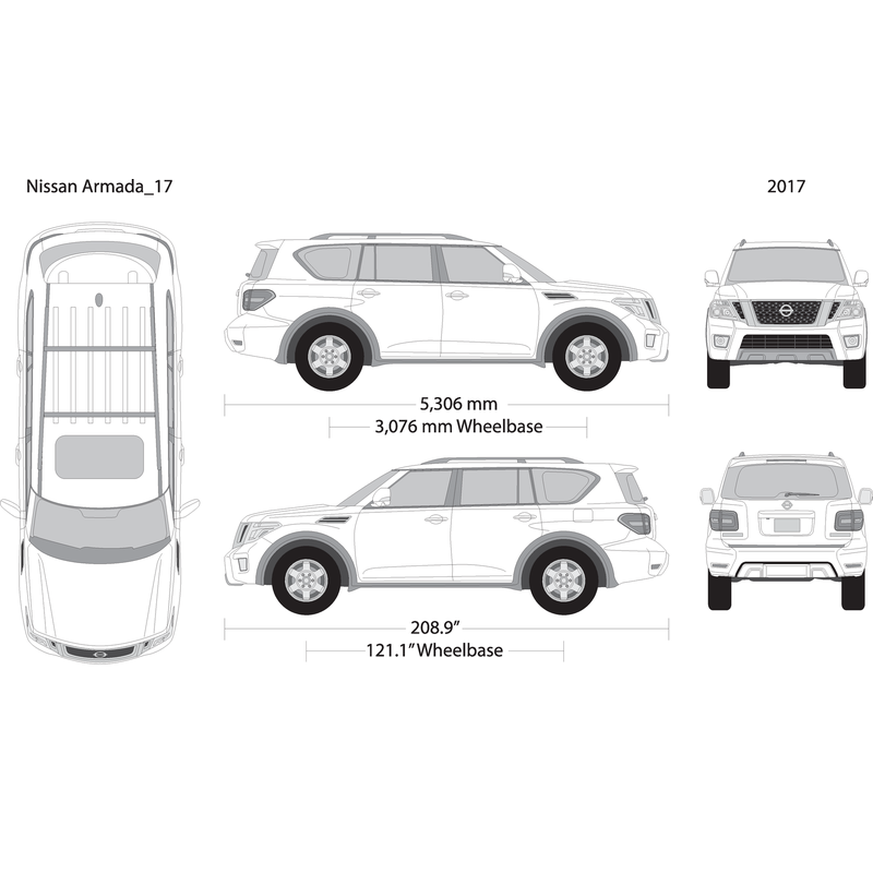 2017 Nissan Armada V17 Vehicle Wrap Template