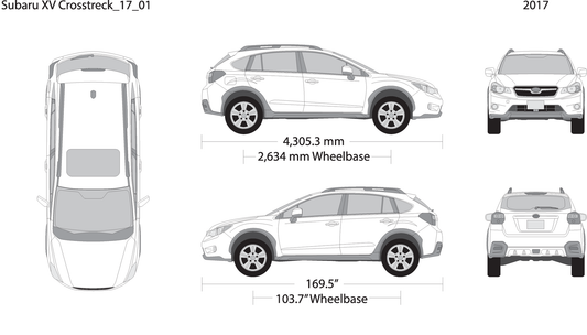 2017 Subaru Xv Crosstrek V01 Vehicle Wrap Template