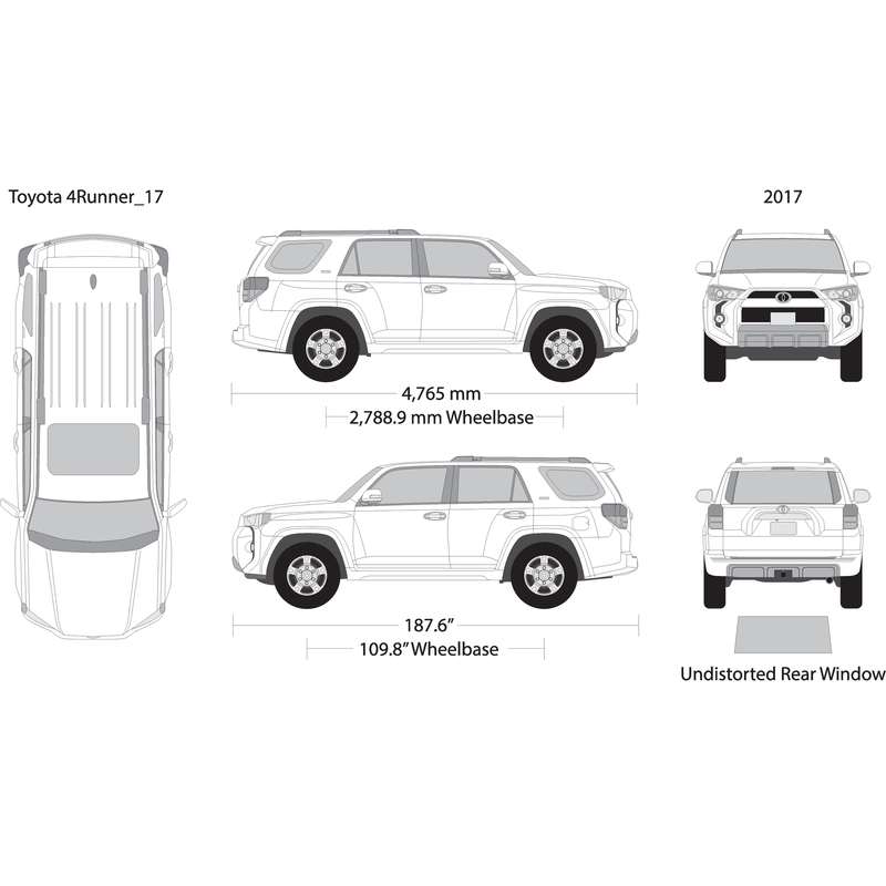 2017 Toyota 4 Runner V17 Vehicle Wrap Template