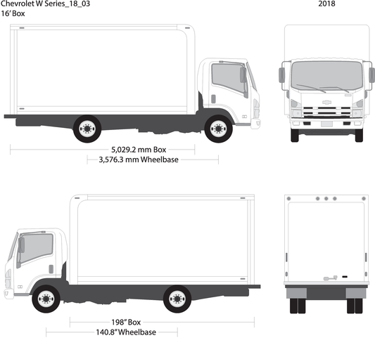 2018 Chevy W Series V03 Vehicle Wrap Template
