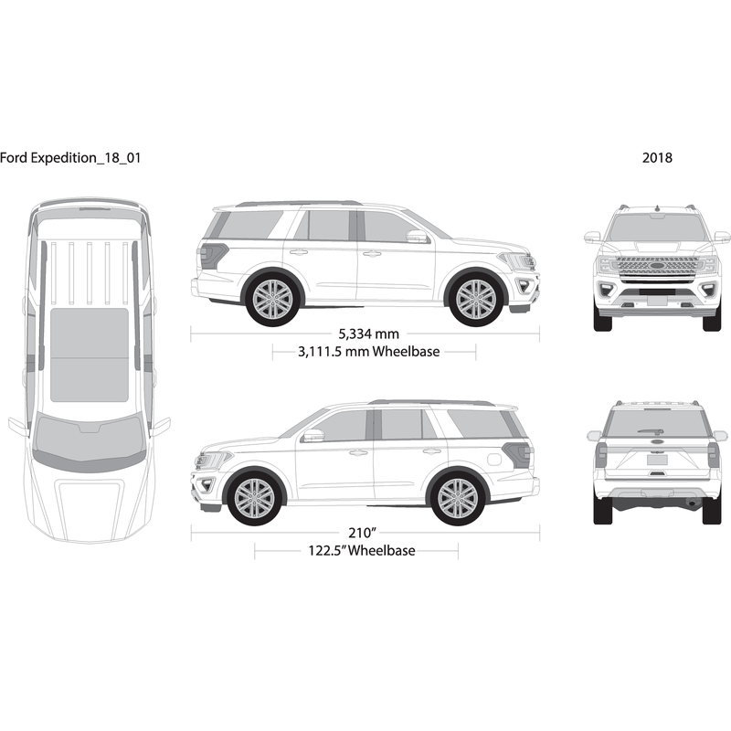 2018 Ford Expedition V01 Vehicle Wrap Template