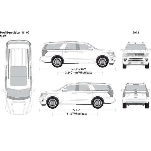 2018 Ford Expedition V02 Vehicle Wrap Template