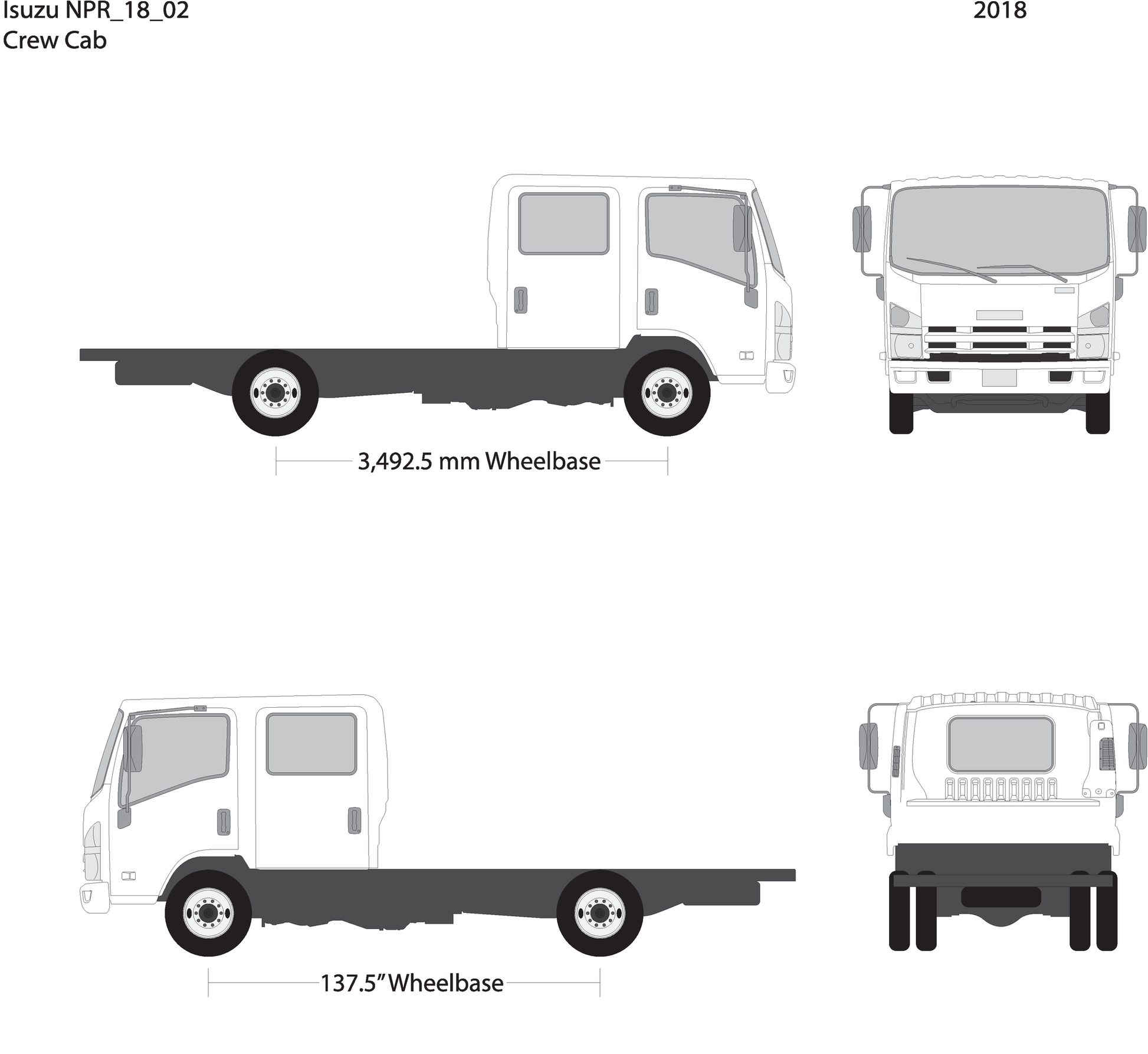 2018 Isuzu Npr V02 Vehicle Wrap Template