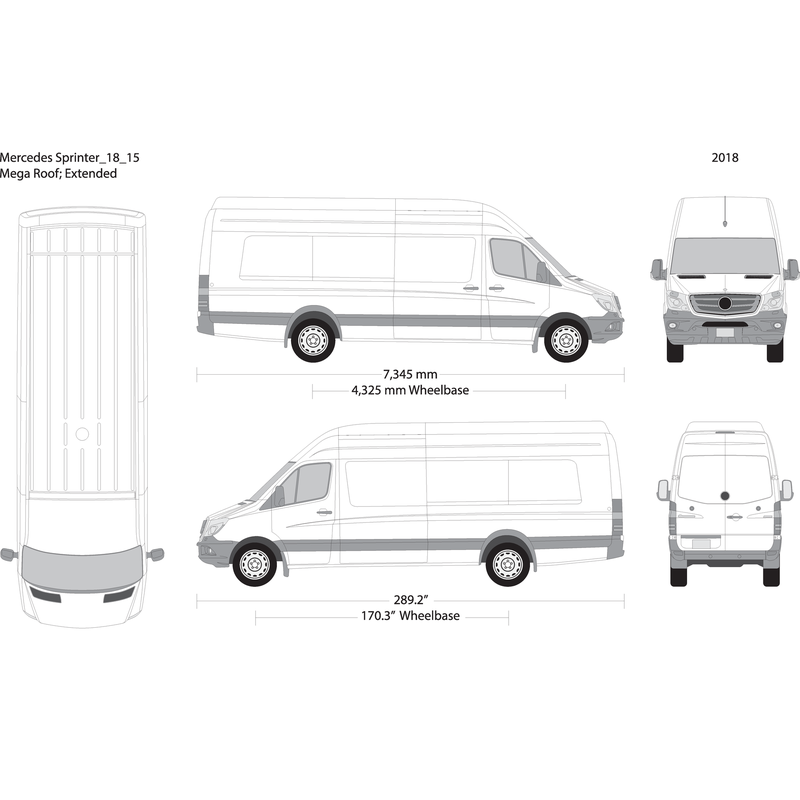 2018 Mercedes Sprinter V15 Vehicle Wrap Template