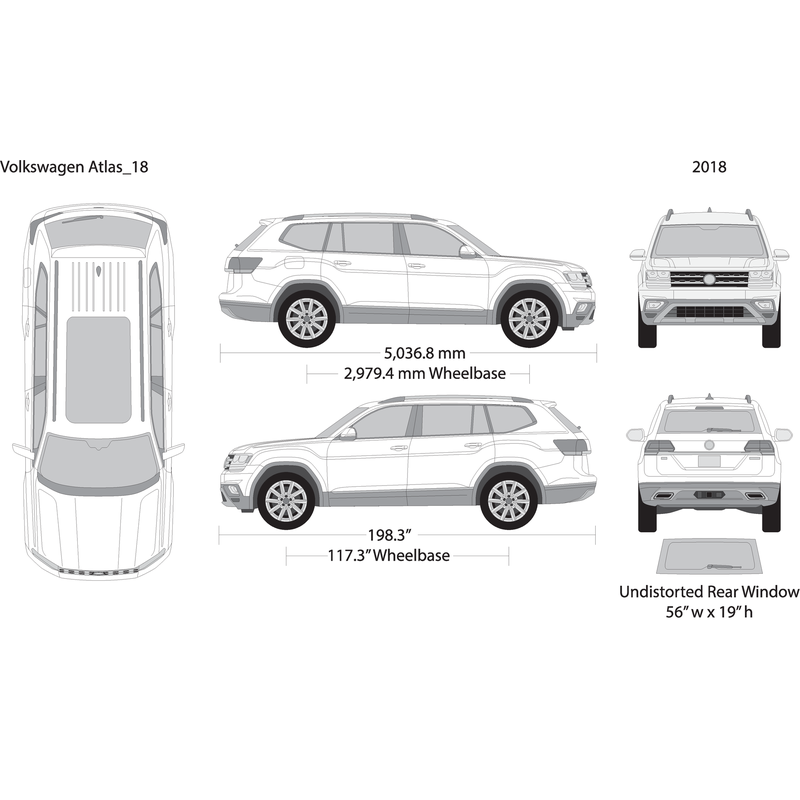 2018 Volkswagen Atlas V18 Vehicle Wrap Template