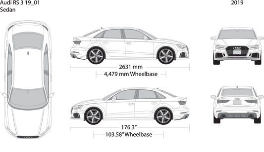 2019 Audi Rs 3 V01 Vehicle Wrap Template