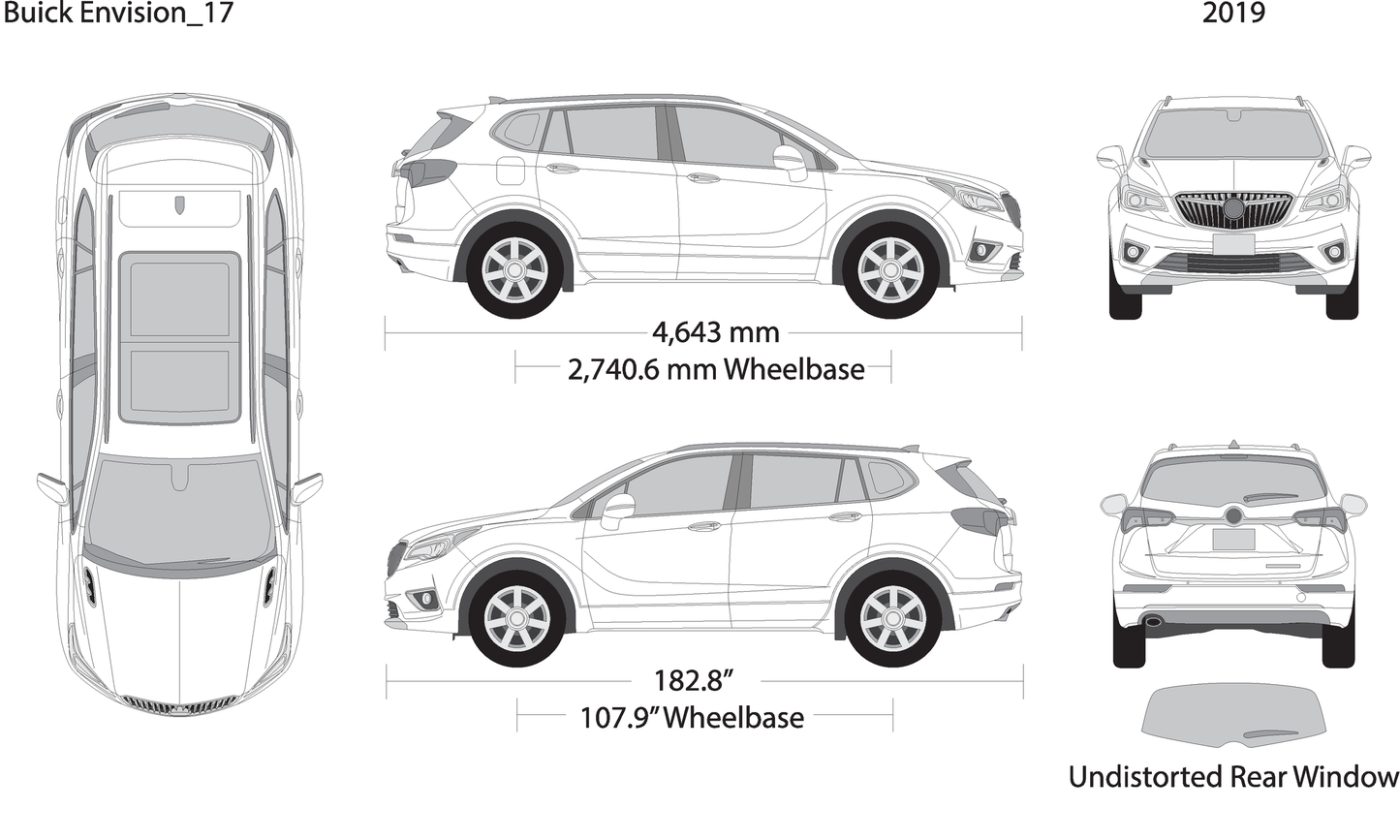 2019 Buick Envision V19 Vehicle Wrap Template
