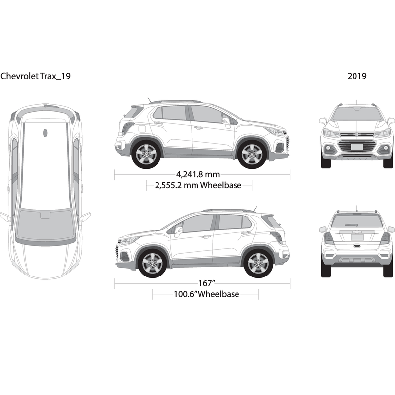 2019 Chevy Trax V19 Vehicle Wrap Template