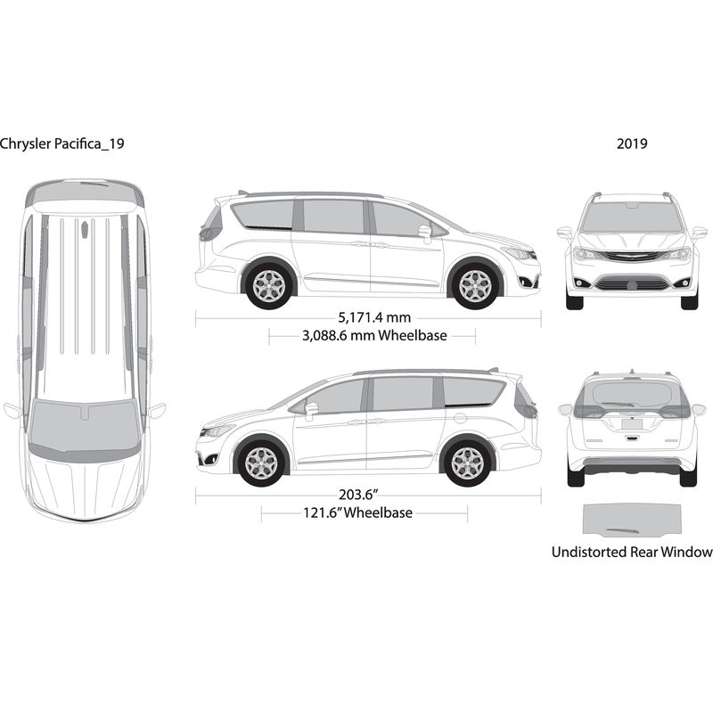 2019 Chrysler Pacifica V19 Vehicle Wrap Template